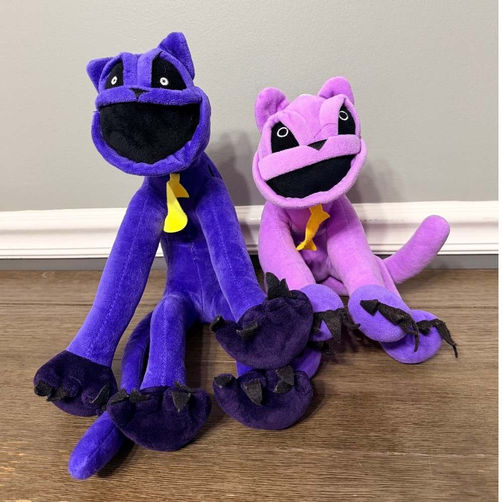 Poppy Playtime CatNap Smiling Critters Plush Stuffed Animal Toy‎ Bundle